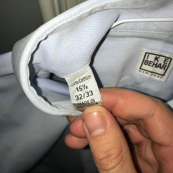 IKE Behar Non-wrinkle Button Down 15.5-32/33 - Picture 6 of 6